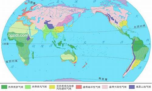 世界主要气候类型特征图表_世界主要气候类型特征